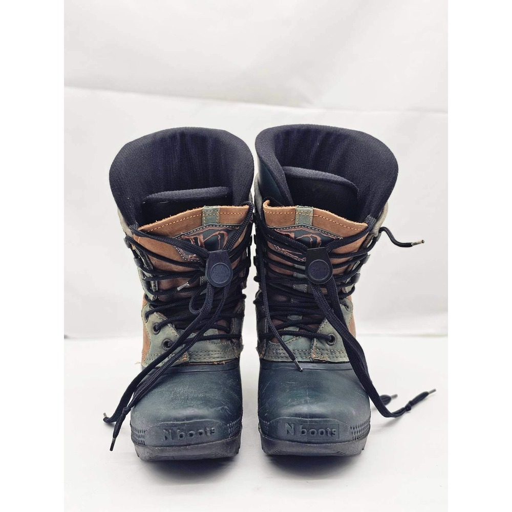 Northwave Aero Jam Snow Boots Men Size 6 Brown Green Vintage Made in Italy - Picture 2 of 11